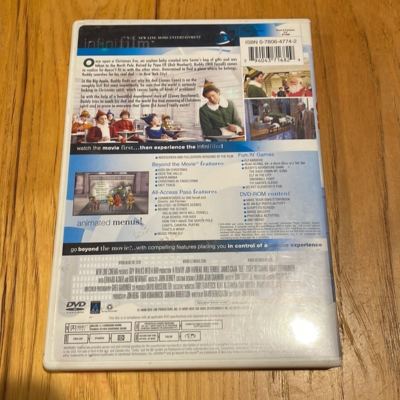 Elf Movie DVD GUC - Picture 2 of 2